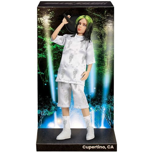 Barbie Playmates Кукла Билли Айлиш - Cupertino Live (Billie Eilish Live Cupertino, CA Fashion Doll) кукла playmates ladybug