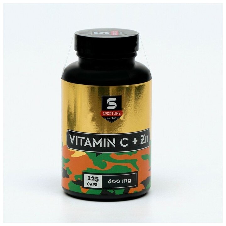 Витамины Sportline  Vitamin C+Zn  125 капсул