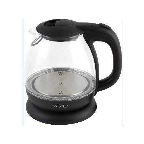 Чайник электрисеский ENERGY E-296 900-1100 Вт 10л стеклочерный 192200₽