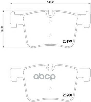 Тормозная Колодка Дисковая Brembo арт. P06075