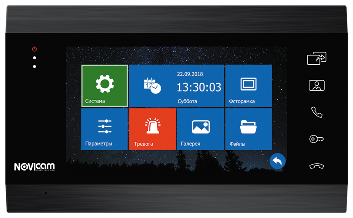 Монитор HD домофона с записью Novicam MAGIC 7 DARK HD