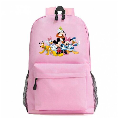 Рюкзак персонажи Микки Маус (Mickey Mouse) розовый №3