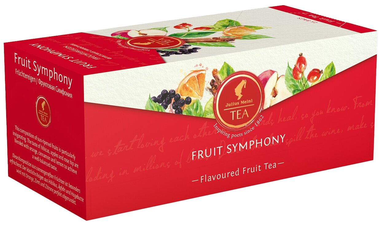 Чай Julius Meinl Fruit Symphony (Фруктовая Симфония) в пакетиках 2x25шт - фотография № 6