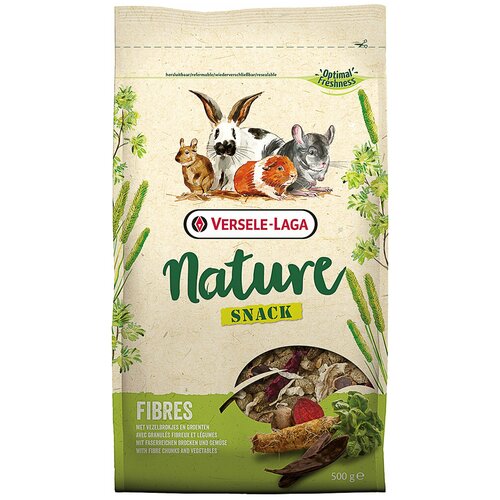 Versele-Laga Nature Snack Fibres - Дополнительный корм для грызунов с клетчаткой - 500 г витамины антиоксиданты минералы mirrolla витамин d3 2000 ме