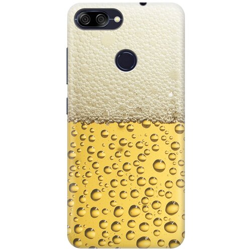 фото Силиконовый чехол на asus zenfone max plus (m1) zb570tl / асус зенфон макс м1 плюс с принтом "пиво gosso