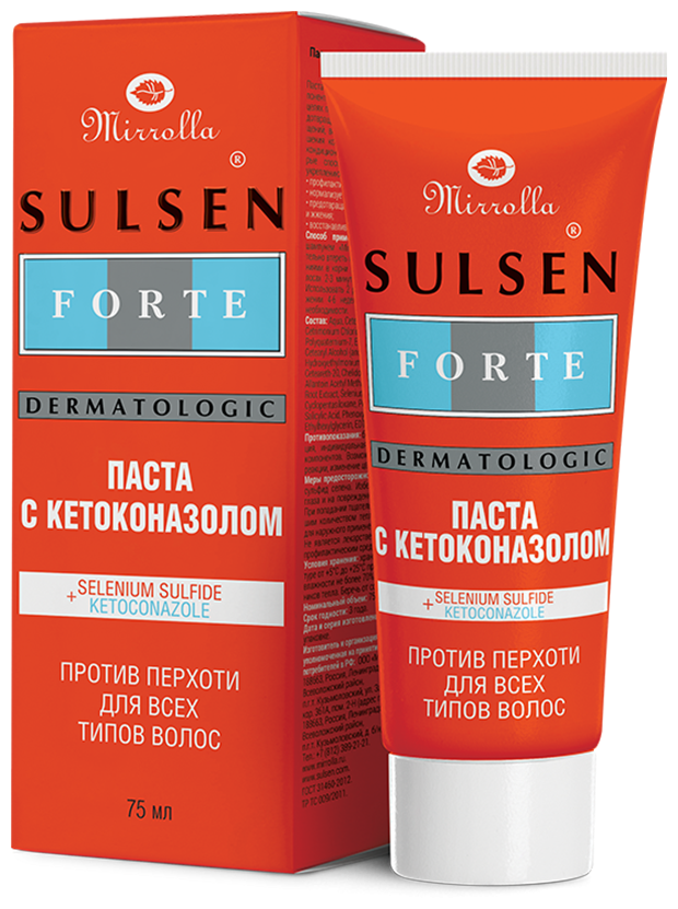 Mirrolla Сульсеновая паста с кетоконазолом против перхоти 75 мл (Mirrolla, ) - фото №1