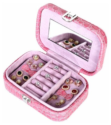 фото Шкатулка с отделениями для украшений / хранения аксессуаров