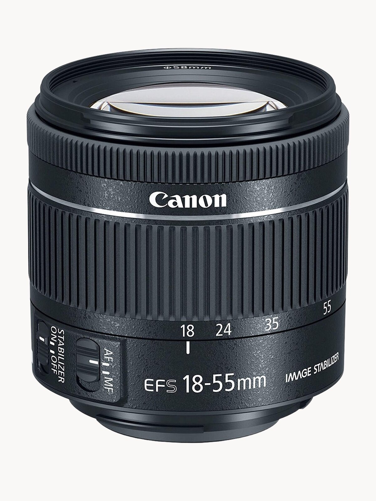 Объектив Canon EF-S 18-55mm f/4-5.6 IS STM, черный