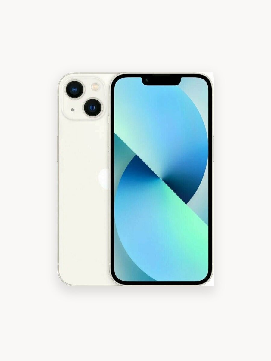 Смартфон Apple iPhone 13 128 ГБ, Двойная камера, A15 Bionic, Киноэффект, белый（white）