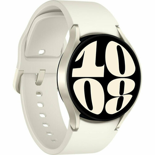 Смарт-часы Samsung Galaxy Watch6 40мм корп. б. зол рем. белый (SM-R930NZEACIS), 1874640