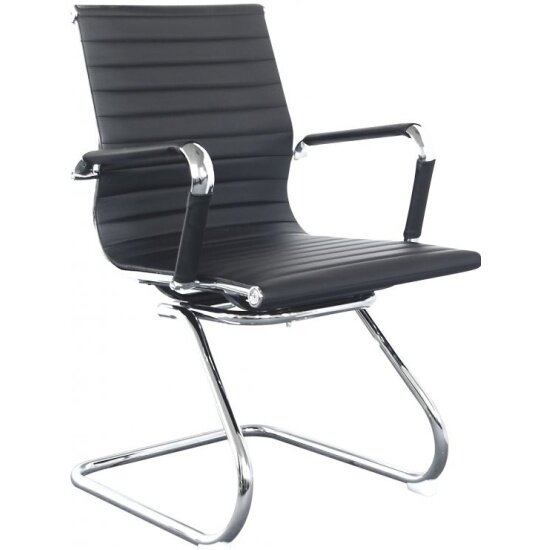 Кресло офисное бюрократ CH-883-LOW-V/BLACK низкая спинка черный искусственная кожа (2 шт. в упак.)