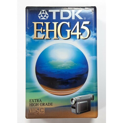 Видеокассета VHS-C, TDK E-HG45, EC-45EHGEN.