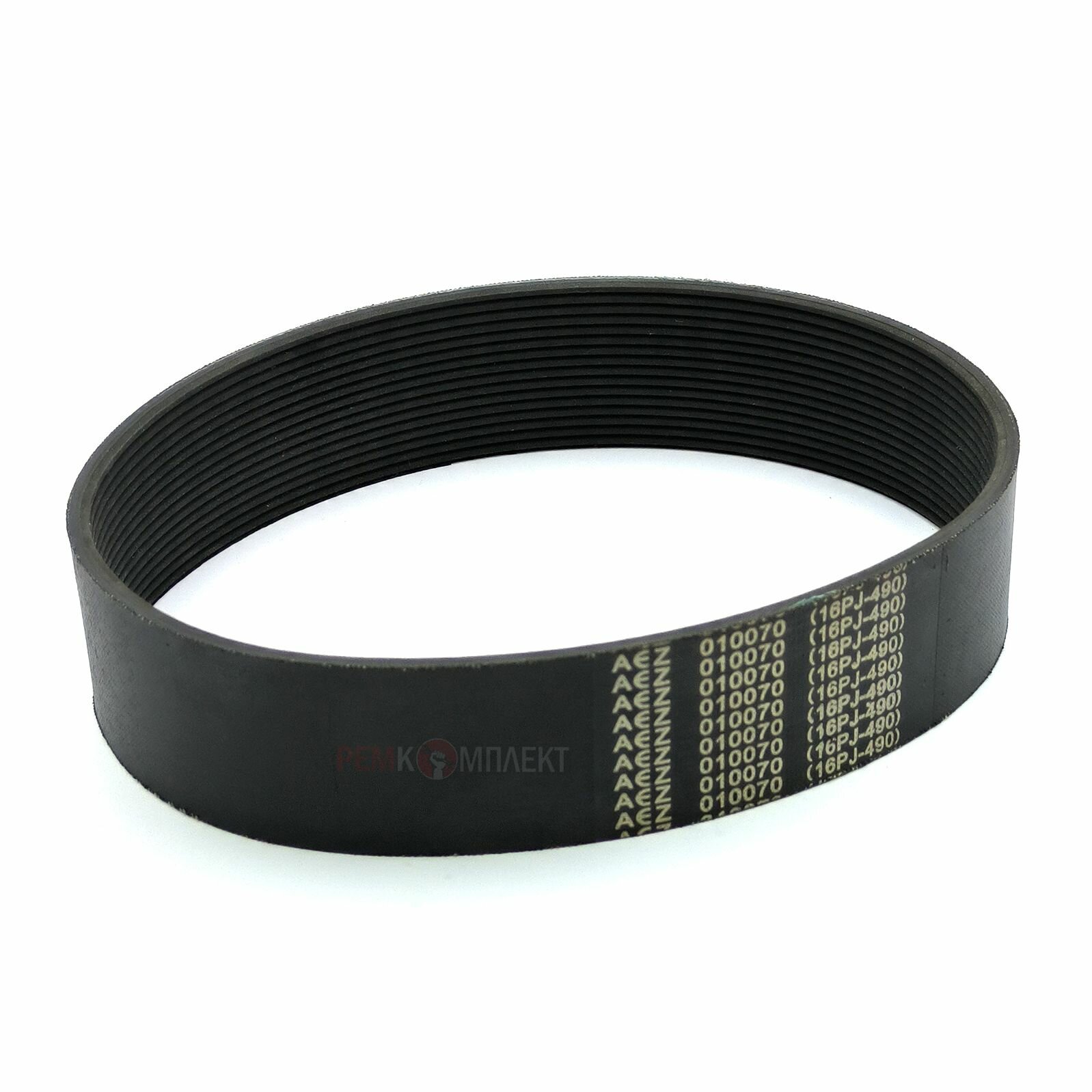 фото Ремень 16PJ-490 для торцовочной пилы Энкор Корвет-3 и некоторых моделей других производителей, 010070(16PJ-490)