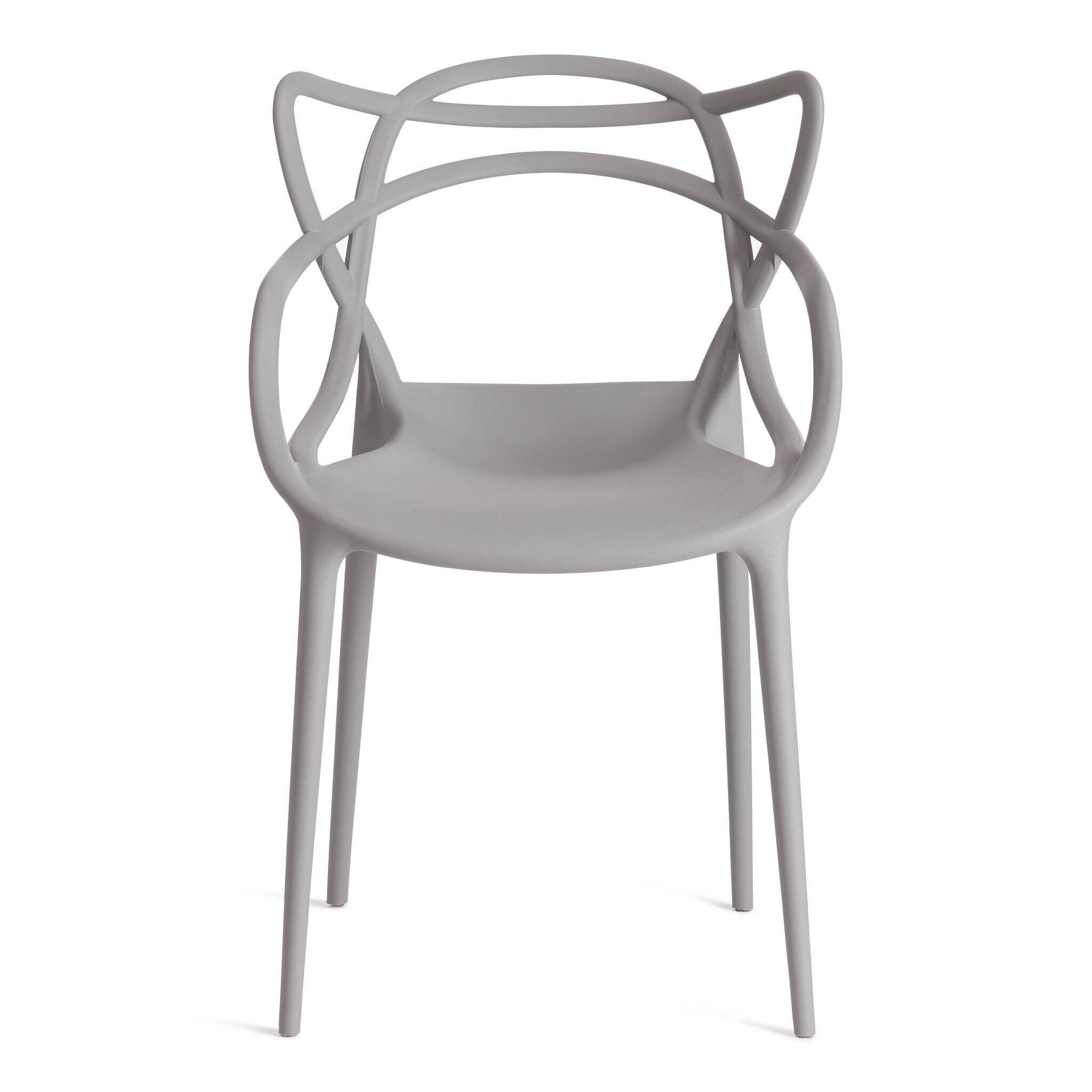 Стул для кухни со спинкой Tetchair Cat Chair (mod. 028), пластик, белый Hoff - фото №5