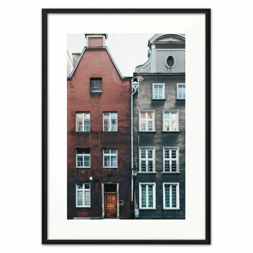 Постер в рамке Дома Амстердама, 50х70 см