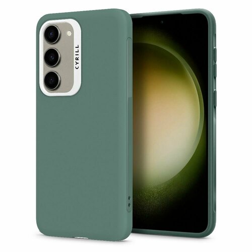 Чехол Spigen Cyrill на Samsung Galaxy S24 (ACS07366) UltraColor / Спиген чехол для Галакси С24 накладка, противоударный, с защитой камеры, зеленый
