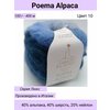 Фото #17 Пряжа для вязания POEMA ALPACA/Laines du Nord/Цвет 10 / сине-голубой/ 100 г / 400м