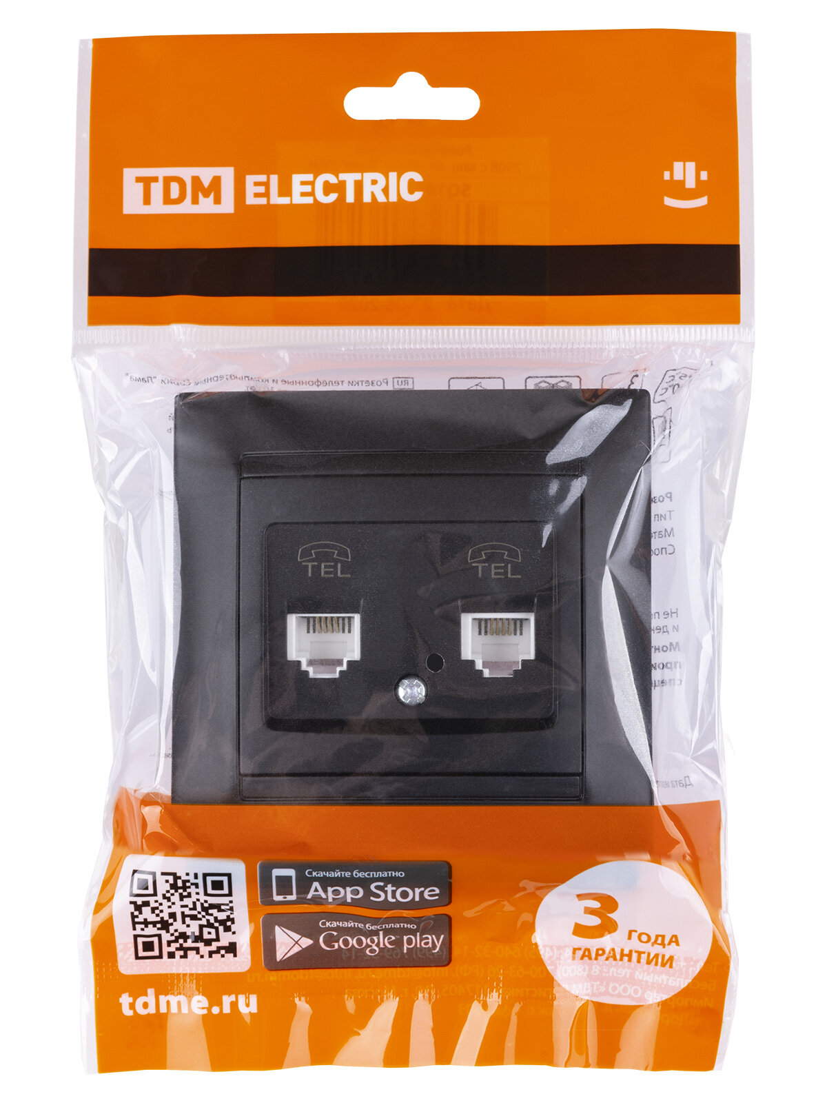 Розетка телефонная 2хRJ11 TDM Electric - фото №11