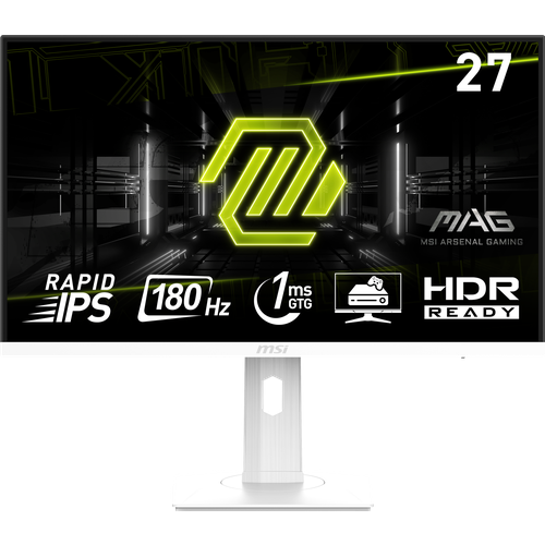 MSI 27 Монитор MAG 274PFW FHD 1920x1080 RAPID IPS 180Hz 1 мс GTG HDR Ready Игровые мониторы белый 20400₽