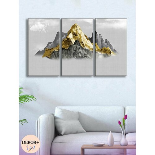 Интерьерная модульная картина на стену из трех частей 60х100 см А160 