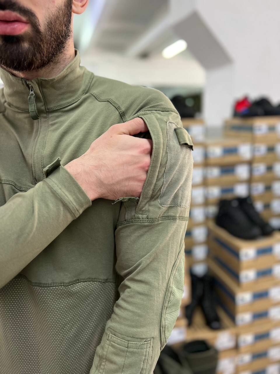 Тактическая боевая рубаха / комбат олива — фото 1