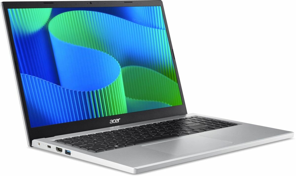 15.6" Ноутбук Acer Extensa 15 EX215-34, Intel N200 1ГГц, 4-ядерный, 16ГБ LPDDR5, 512ГБ SSD, Intel UHD Graphics, Windows 11 Pro + MS Office 2021 Pro, русская клавиатура — фото 1