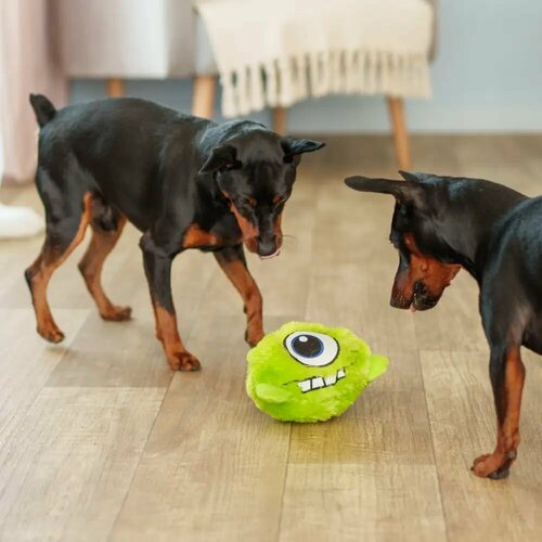 Игрушка интерактивная для собак Мяч Монстр, 17х11х9 см