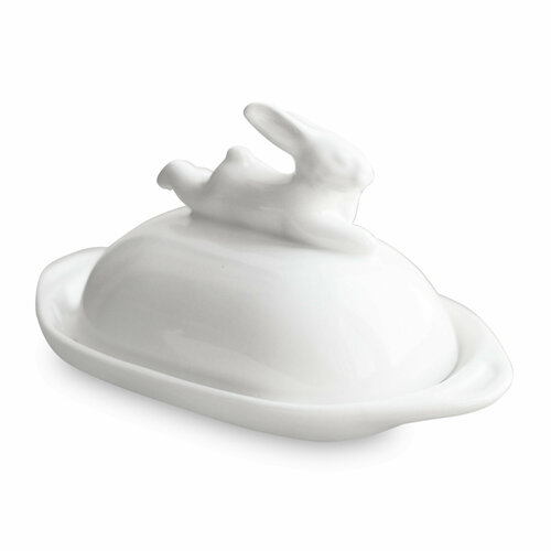 Масленка 225 х 135 см фарфор белый D141 Воришки 4350₽