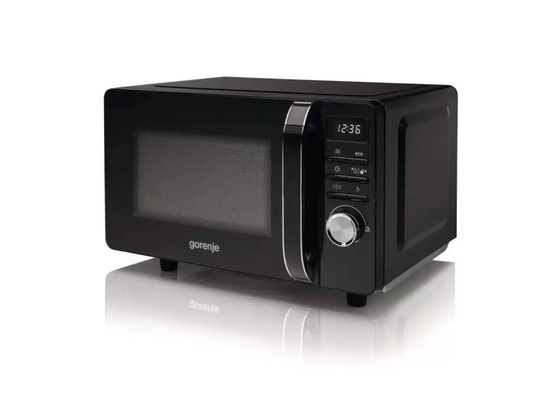 Микроволновая печь Gorenje MO20S4BC черный, 20 л, 700 Вт, без поворотного стола, переключатели - кнопки