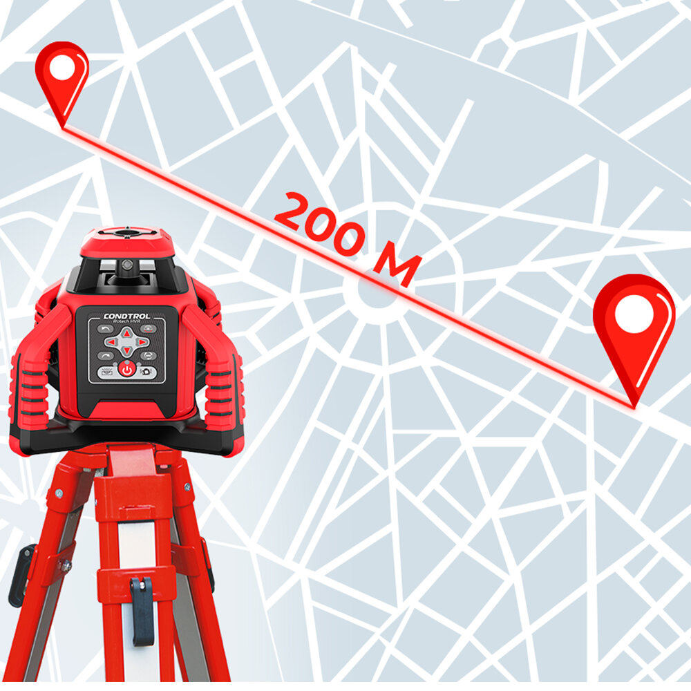 Изображение Нивелир лазерный ротационный Rotech HVR, 400 метров CONDTROL