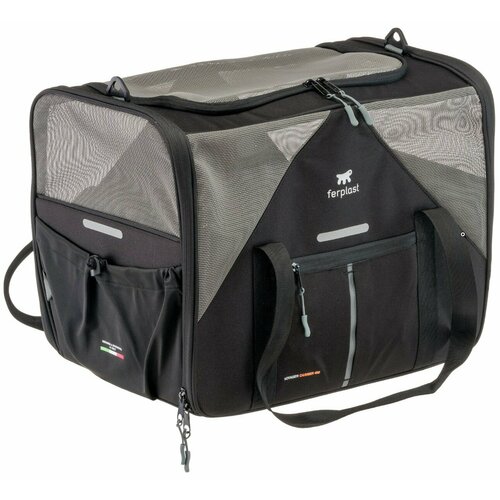 Сумка-переноска для животных Ferplast Voyager Carrier 450, полиэстер, черный, 50*33*37 см
