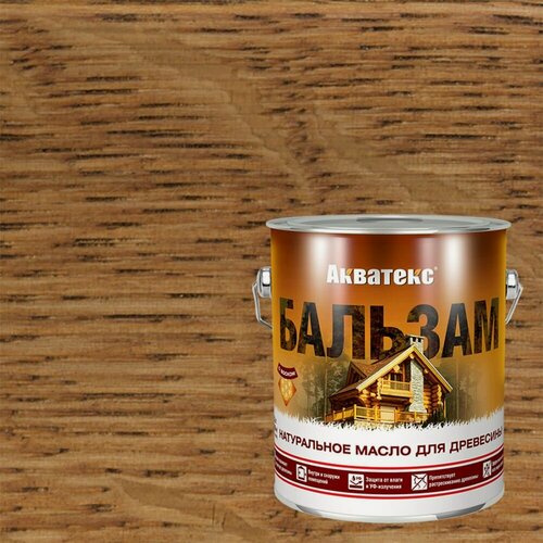 Изображение товара Масло натуральное для древесины Акватекс-Бальзам (2,2л) тик
