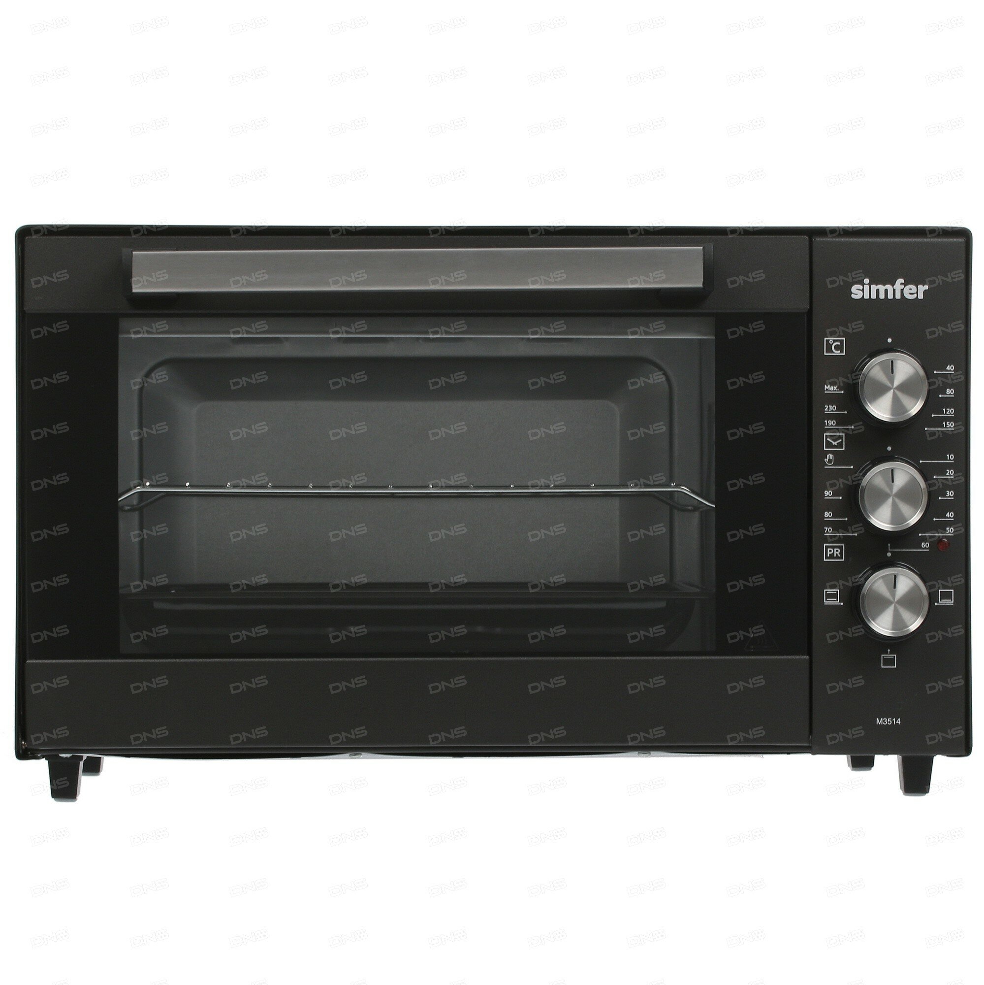 Мини-печь "Simfer" M3514, 35 л, механическое управление, чёрная