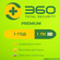 Антивирус 360 Total Security Premium 1 год на 1 устройство (элект...