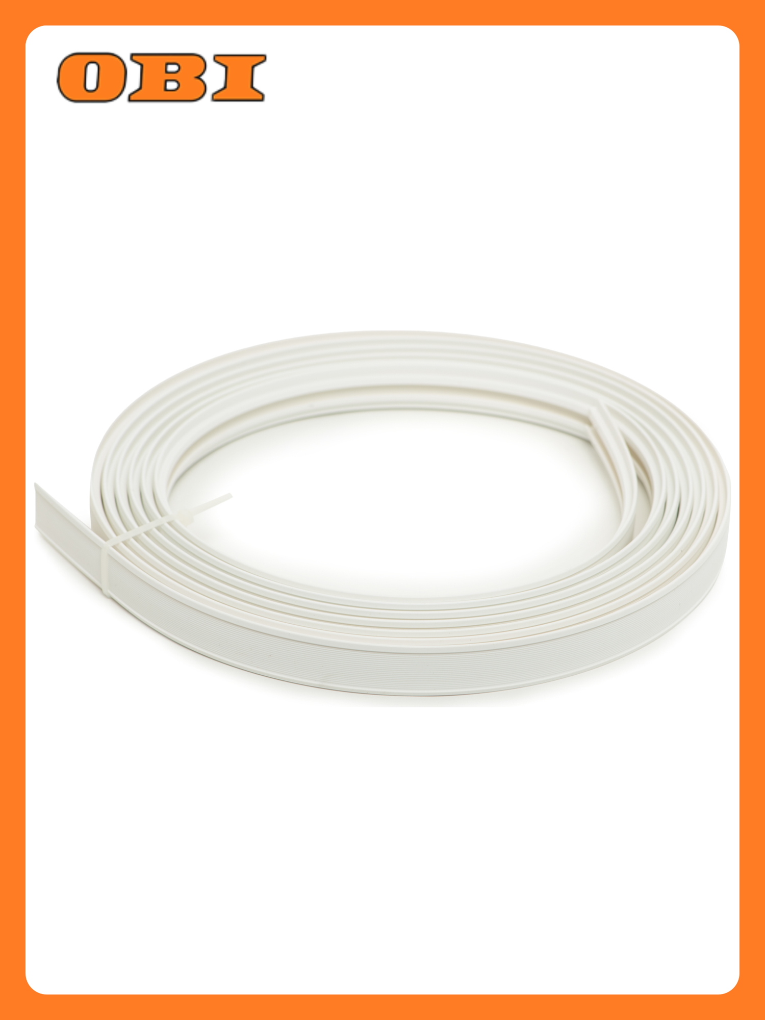 Карниз для штор Эскар белый гибкий потолочный пластик 25x500 см