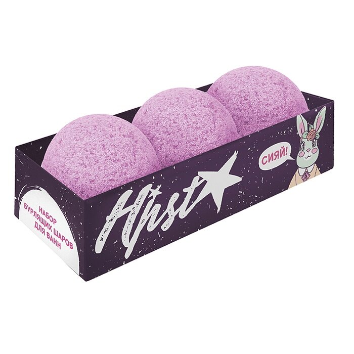 Набор бурлящих шаров для ванн Лаборатория Катрин  Hpst  3 шт по 120 г  18046 