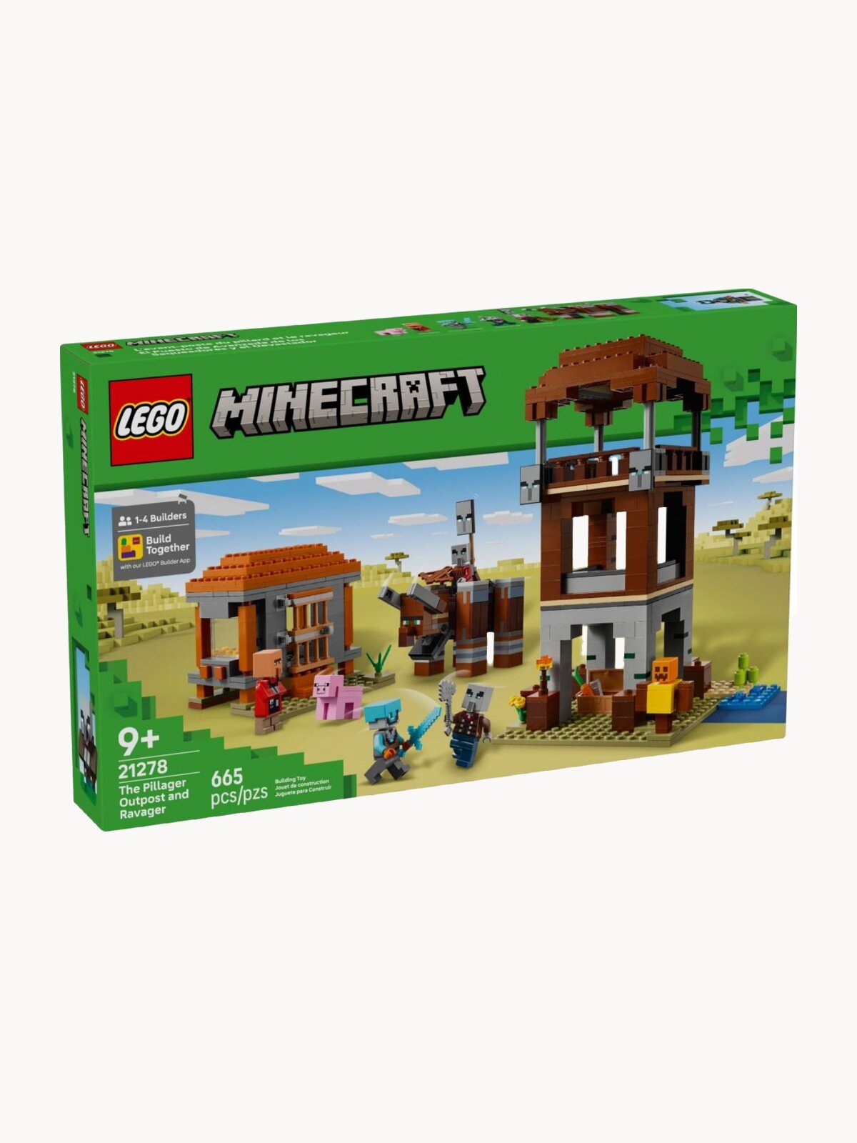Конструктор LEGO MINECRAFT 21278 Аванпост мародёров, 665 деталей