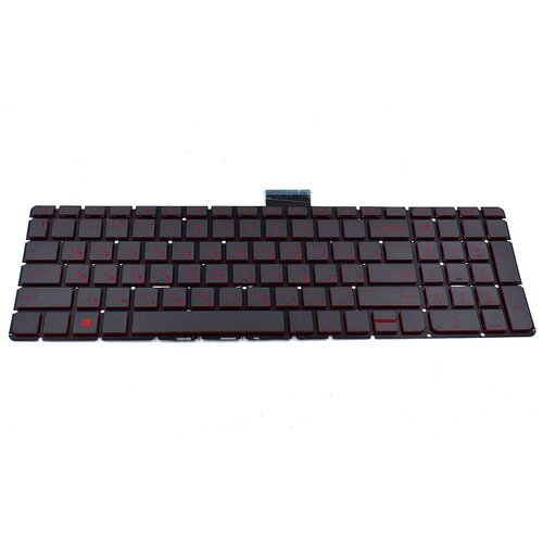 Клавиатура для HP Omen 15-ax235ur ноутбука с красной подсветкой