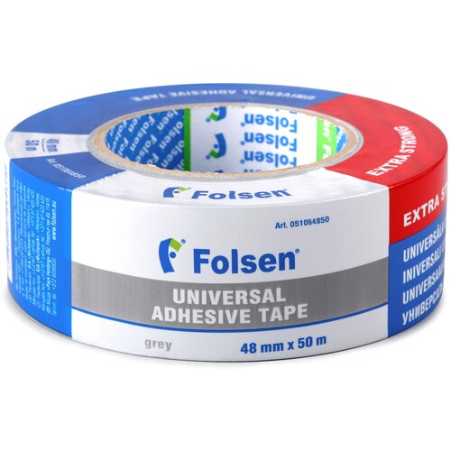 Лента Folsen 51064850, 48 мм x 50 м клейкая лента универсальная folsen 51064850 матовая 48 мм x 50 м прозрачная основа