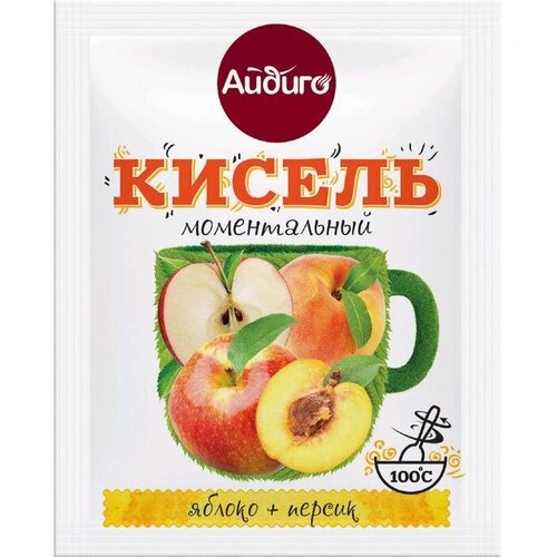 Айдиго Кисель моментальный яблоко+персик 30 г "Айдиго" 20/20