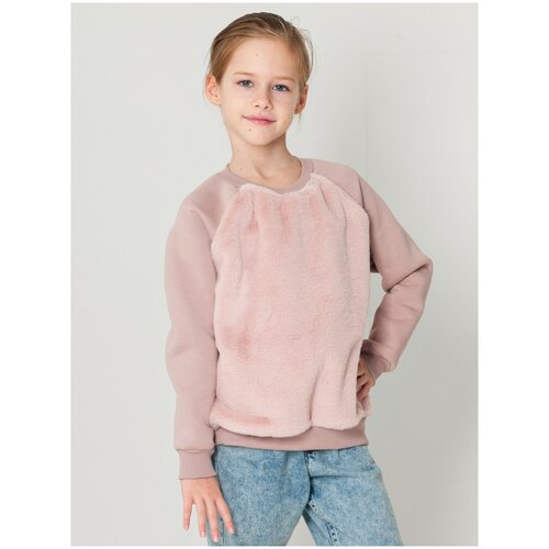 фото Толстовка fun.tusa с мехом, р-р 134, капучино