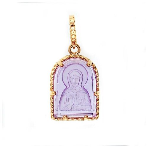 фото Эстет подвеска с 1 аметистом из красного золота 01п213478-1