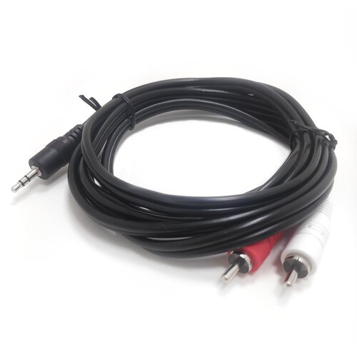 Аудио кабель джек/jack/aux 3.5mm/2 x RCA (тюльпаны) 2м аудио кабель джек jack aux 3 5mm 2 x rca тюльпаны 3м