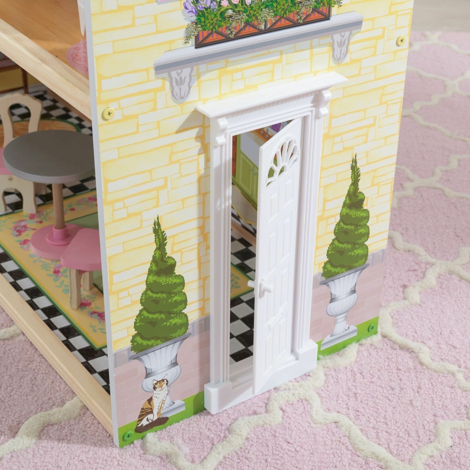 Трехэтажный дом из дерева для Barbie (Барби) KidKraft Кайли (Kaylee, 65251) с мебелью 10 предметов - фото №18