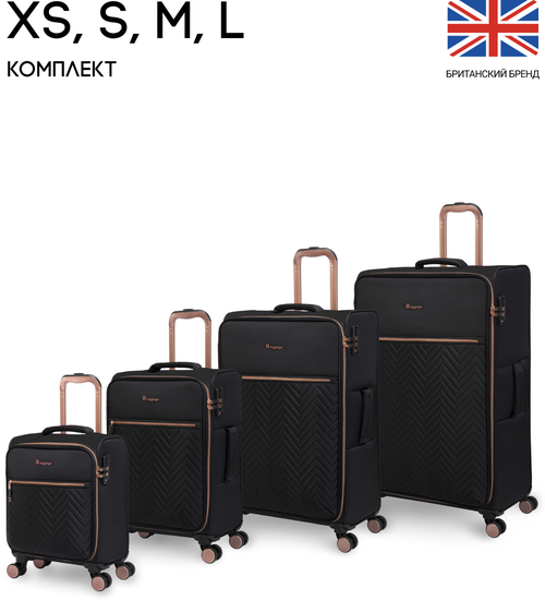 Комплект чемоданов на колесах it luggage/текстиль/размеры XS, S, M, L/модель Bewitching