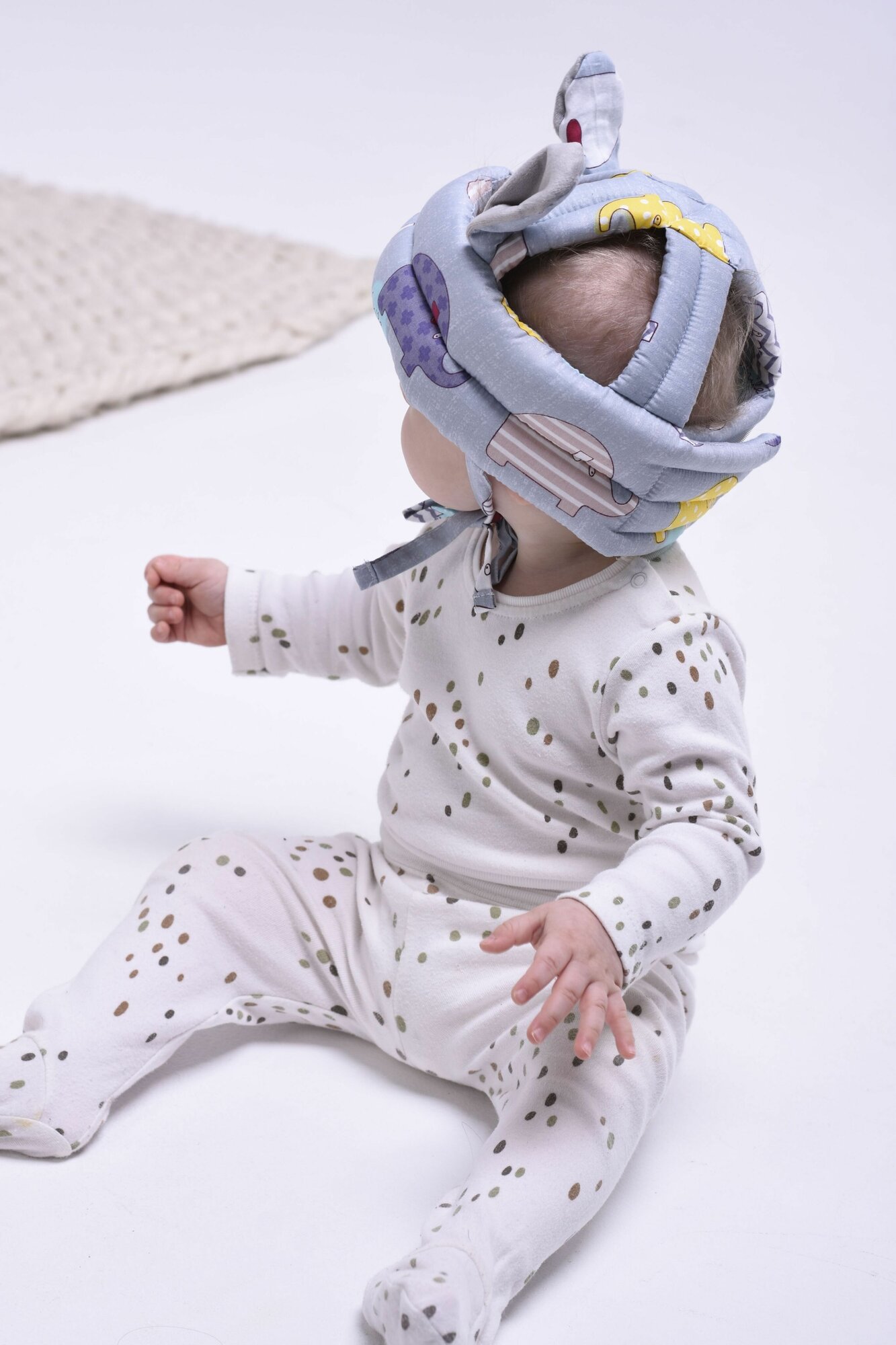 Защитная шлем-шапка для малыша, защита головы для ребенка, мягкий шлем для девочек и мальчиков blue