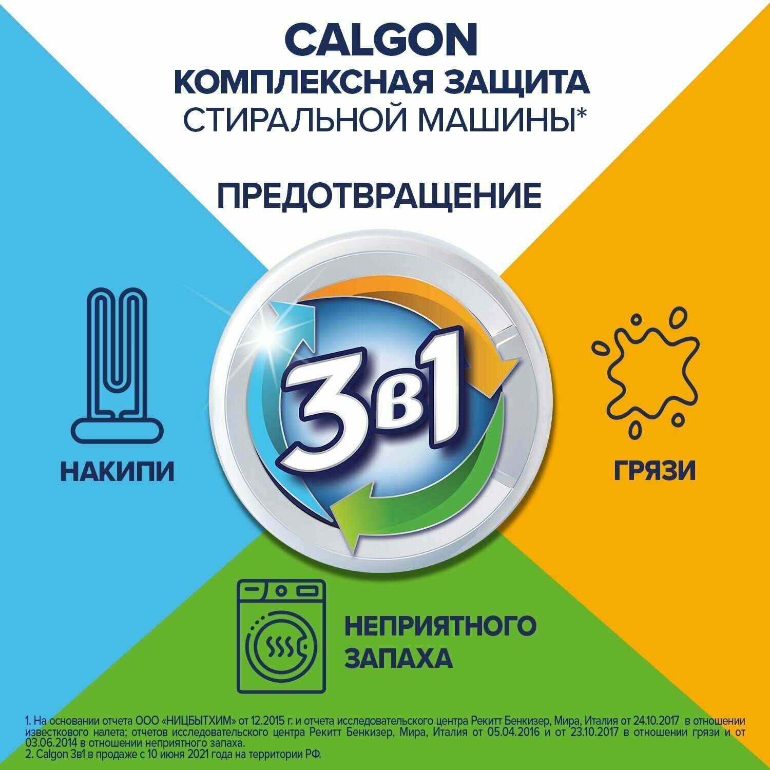 б/х_бенкизер_calgon_порошок д/смягчен. воды 3 в 1, 750гр 613004 - фотография № 3