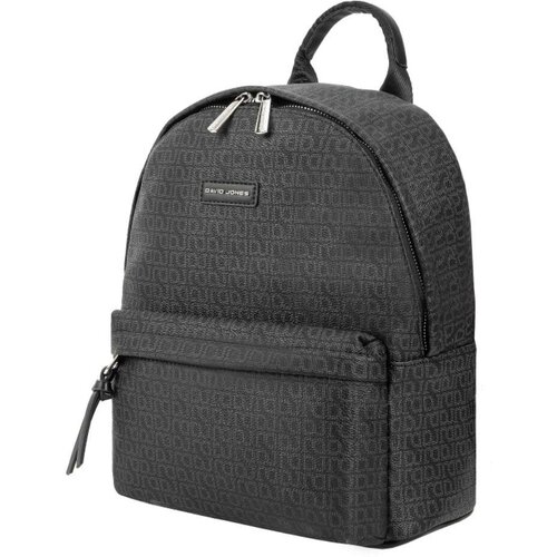 фото Рюкзак бочонок david jones, экокожа, вмещает а4, черный