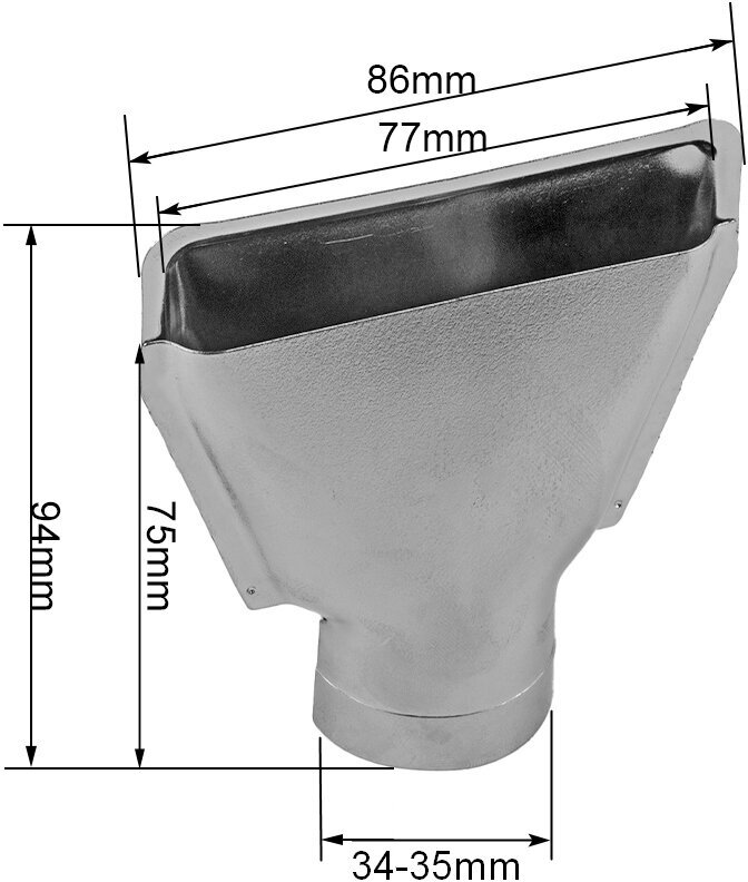Насадка для строительного фена щелевая 35 мм.