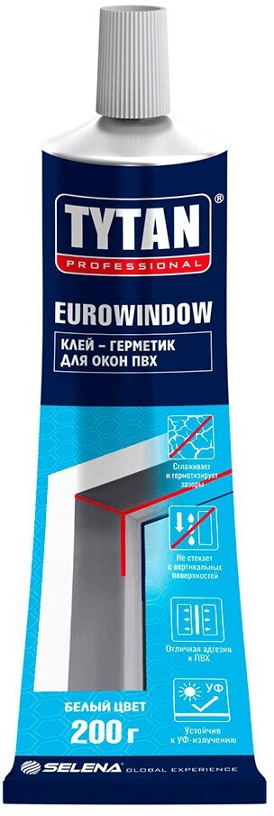 Клей-герметик для окон ПВХ Tytan Professional Eurowindow белый 180 мл